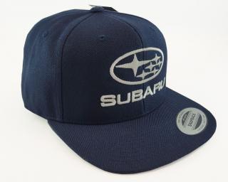 Kšiltovka Subaru modrá s rovným kšiltem