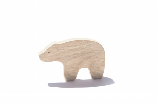 Dřevěná figurka lední medvěd