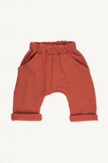 Mušelínové kalhoty Velikosti dětské: 62 (0-3m)