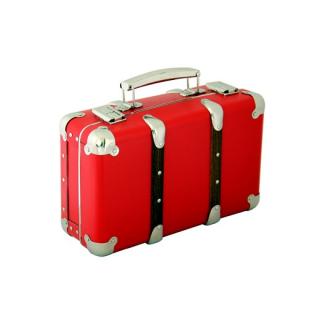 Nýtovaný kufr 30 cm varianta: červená