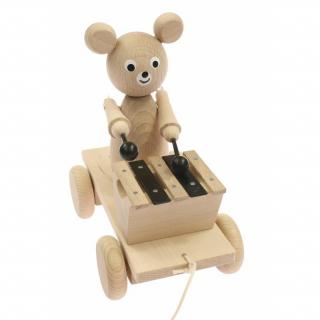 Tahací medvěd s xylofonem