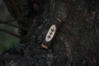 Amulet vikingský - vatan, FATHIR kutatá kožené šňůrka: bez šňůrky
