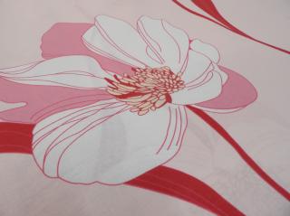 DOMESTIK 145/18419-4 jemné květy, růžovo-bílé šíře 220cm / METRÁŽ NA MÍRU