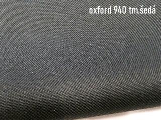 OXFORD 165/940 tmavě šedá 160cm / METRÁŽ NA MÍRU