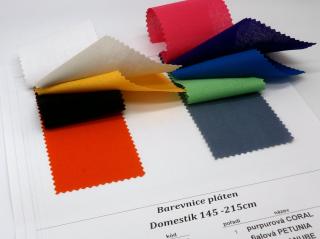 Vzorník DOMESTIK 145 Uni barvy 215-220cm