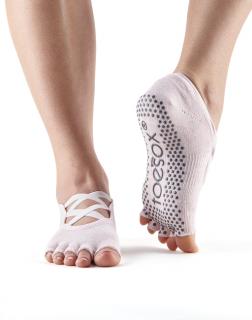 Ponožky na jógu bezprstové - Elle Ballet Pink Velikost: M - 39-42,5