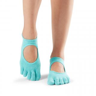Ponožky na jógu prstové - Bellarina Aqua Velikost: M - 39-42,5