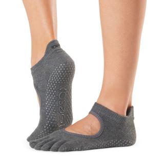 Ponožky na jógu prstové - Bellarina Charcoal Velikost: M - 39-42,5