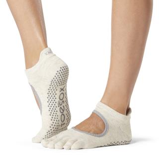 Ponožky na jógu prstové - Bellarina Oatmeal Velikost: M - 39-42,5
