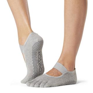 Ponožky na jógu prstové - Mia Heather Grey Velikost: M - 39-42,5