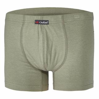 Boxerky pánské tenké plochý šev Outlast® - khaki Velikost: XL