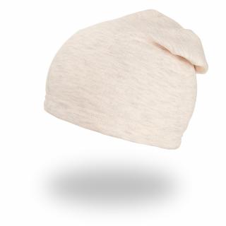 Čepice spadlá hřejivá - béžová melír Velikost: 5 | 49-53 cm