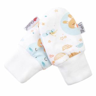 Rukavice podšité kojenecké Outlast® - bílá-spící zvířátka/bílá Velikost: 1