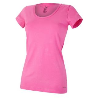 Tričko dámské KR tenké výstřih U Outlast® - tm.růžová Velikost: XL