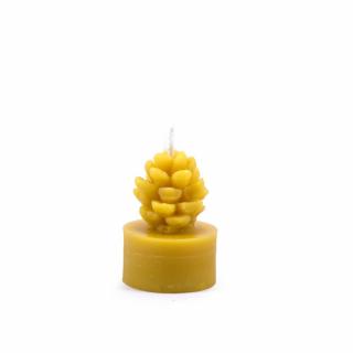 Svíčka z včelího vosku - čajová