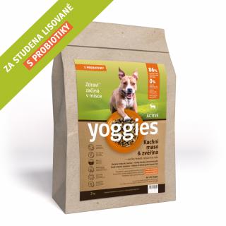 Yoggies granule pro štěňata active kachna zvěřina; 2 kg