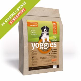 Yoggies granule pro štěňata MINI active kachna zvěřina; 2 kg