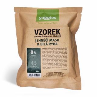 Yoggies jehněčí a bílá ryba; 90 g