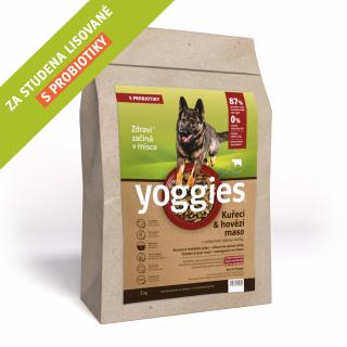 Yoggies kuřecí a hovězí maso; 15 kg