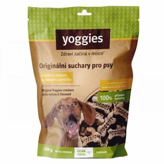 Yoggies suchary pro psy; s krůtím masem 150 g