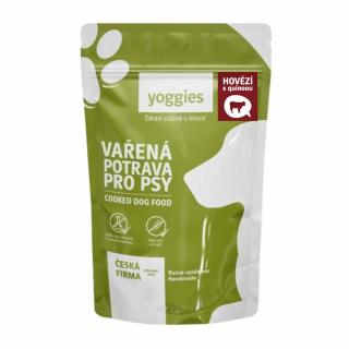 Yoggies Vařená potrava pro psy - hovězí maso s quinoou; 650g