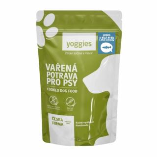 Yoggies Vařená potrava pro psy - losos a bílá ryba; 650g