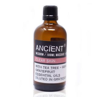 Ancient Wisdom Aroma olej pro masáže a do koupele - Čistá pokožka - směs, 100 ml