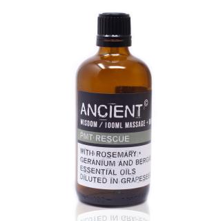 Ancient Wisdom Aroma olej pro masáže a do koupele Na zmírnění příznaků PMS směs, 100 ml