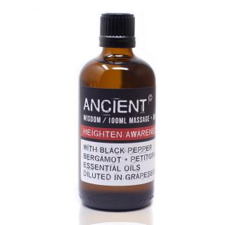 Ancient Wisdom Aroma olej pro masáže a do koupele Posílení vnímání směs, 100 ml
