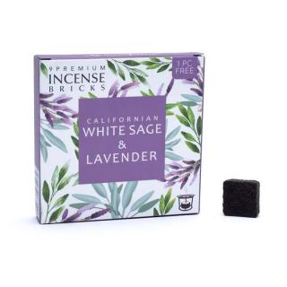 Aromafume Vonné cihličky White sage and Lavender (bílá šalvěj a levandule), 9 ks