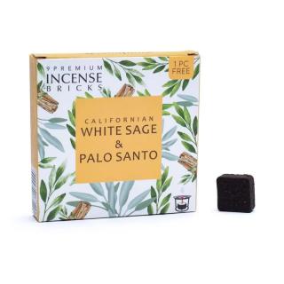 Aromafume Vonné cihličky White sage and Palo Santo (bílá šalvěj a svaté dřevo, 9 ks