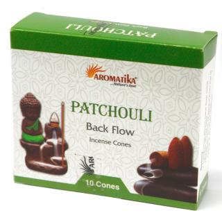 Aromatika Vonné kužely Tekoucí dým Patchouli, 10 ks