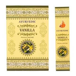 Ayurvedic Vonné tyčinky Vanilla, 15 ks