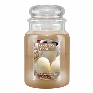 Country Candle Vonná svíčka Coconut Marshmallow, 680 g.