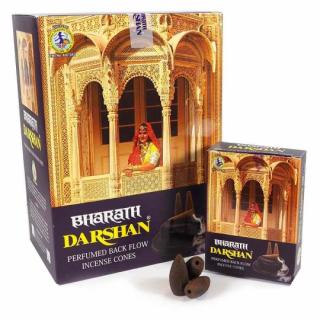 Darshan Vonné kužely Tekoucí dým Bharath,10 ks