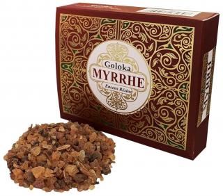 Goloka Vonná pryskyřice pro vykuřování Myrrh, 30 g.