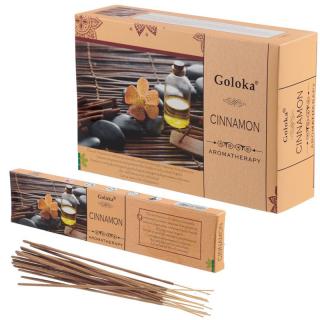 Goloka Vonné tyčinky Aromatherapy Cinnamon (Skořice), 15 g