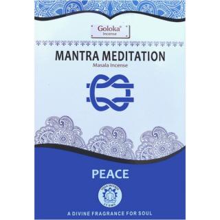 Goloka Vonné tyčinky Yoga series Mantra meditation, 15 g