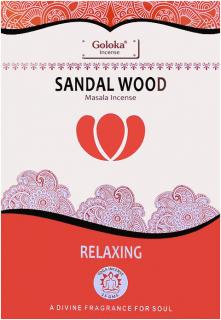 Goloka Vonné tyčinky Yoga series Sandal wood (santalové dřevo), 15 g