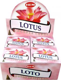 HEM Vonné kužely Lotus (lotos), 10 ks