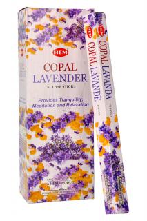 HEM Vonné tyčinky Copal Lavender, 20 ks