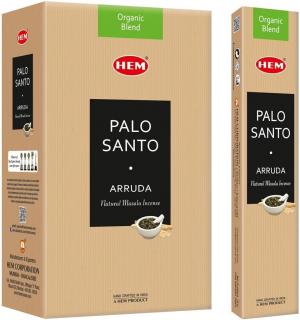 HEM Vonné tyčinky Organic Blend Premium Masala Palo Santo & Arruda, 15 g