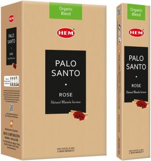 HEM Vonné tyčinky Organic Blend Premium Masala Palo Santo & Rose, 15 g