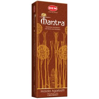 HEM Vonné tyčinky Premium masala Mantra, 15 g.