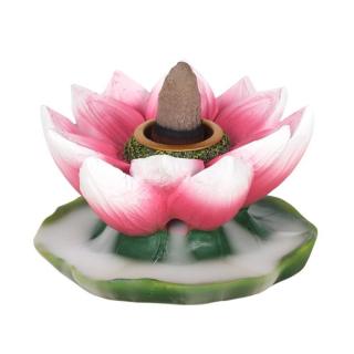 Mani Bhadra Stojan na vonné kužely Tekoucí dým Lotosový květ, 7 cm