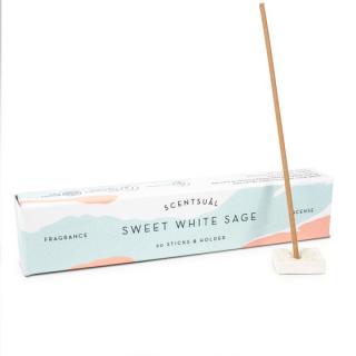 Nippon Kodo Vonné tyčinky Scentsual Sweet White Sage (bílá šalvěj), 30 ks