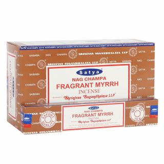 Shrinivas Satya Vonné tyčinky Fragrant Myrrh, 15 g