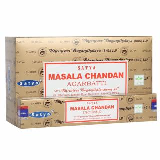 Shrinivas Satya Vonné tyčinky Masala Chandan, 15 g