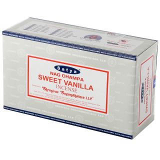Shrinivas Satya Vonné tyčinky Sweet Vanilla (sladká vanilka), 15 g