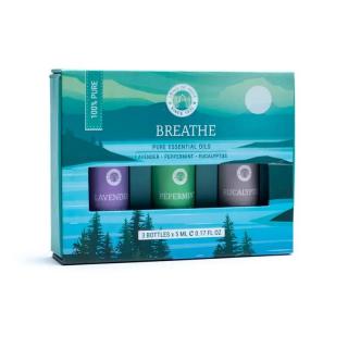 Song of India Essential Oil Aromaterapeutický set Breathe, 3 x 5 ml